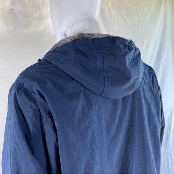 Roundtree & Yorke Men’s Fleece Lined Hooded Nylon Jacket - Picture 7 of 12